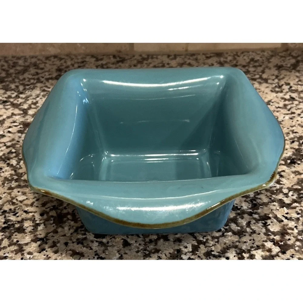 Southern Living at Home Tuscan Everyday Baker Teal/Brown Stoneware‎ Brazil